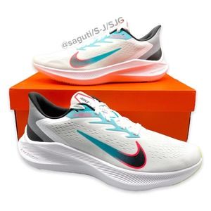 Nike Zoom Winflo 7 Men's Size 14 White/Black-Flash Crimson New Shoes CJ0291-100